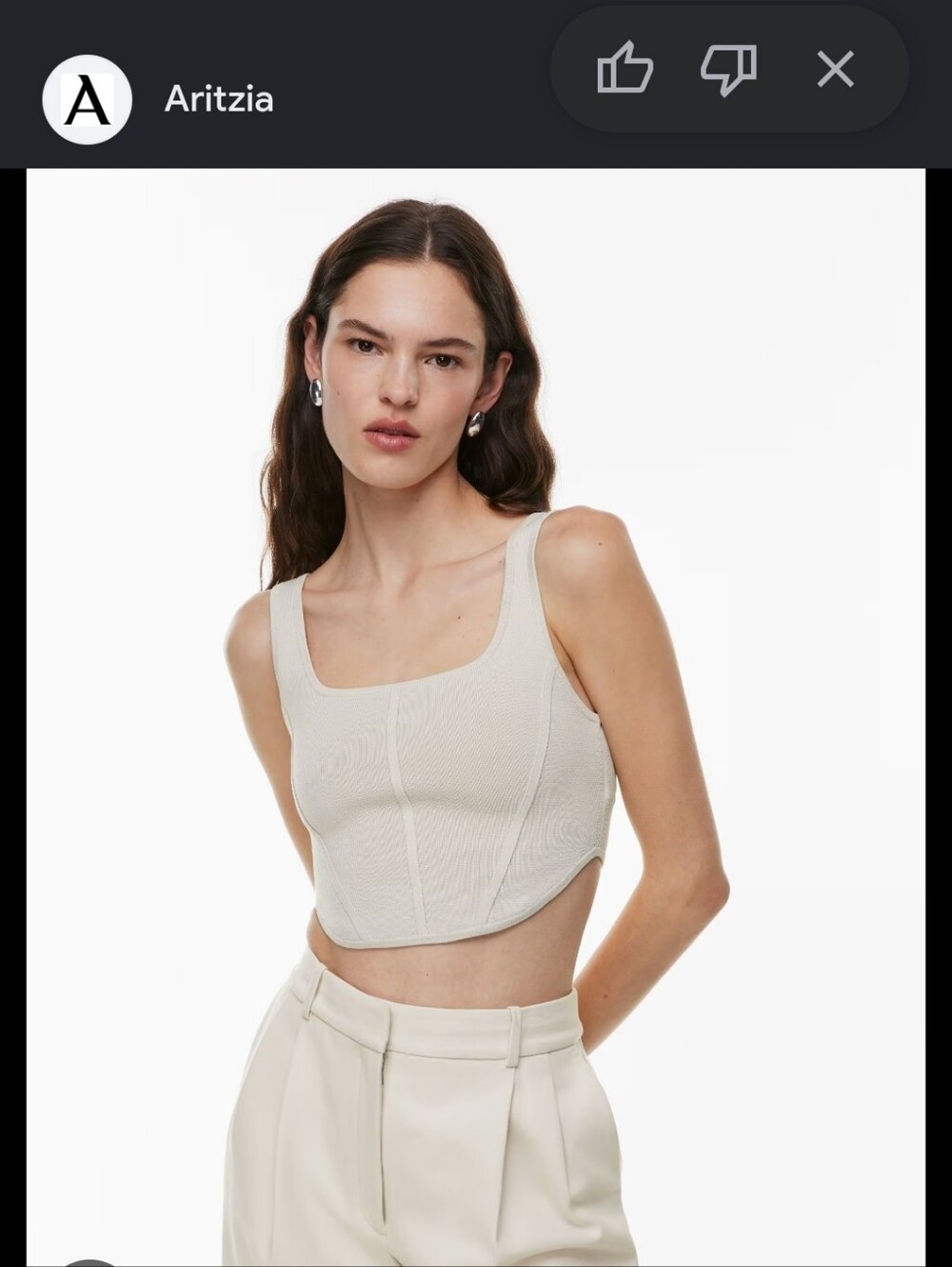 Sculpt Knit Bustier Tank Babaton